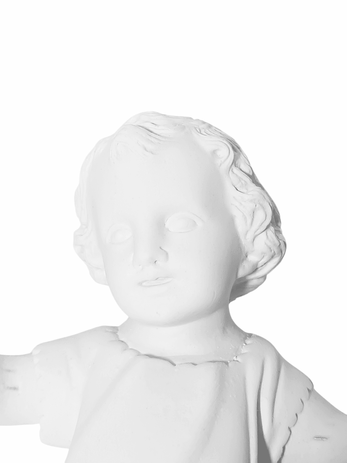 Menino Jesus 20cm Gesso Cru Retocado - Imagem 2