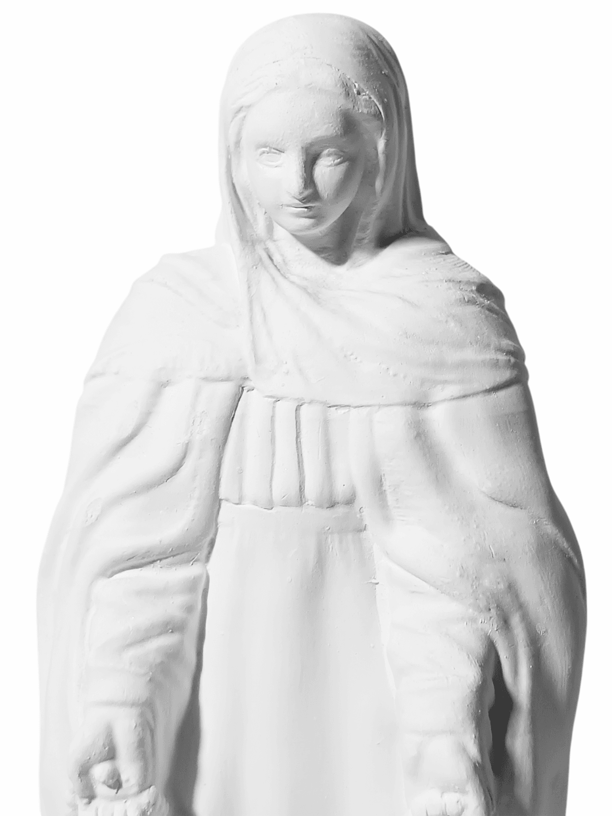 Nossa Senhora das Lágrimas 20cm Gesso Cru Retocado - Imagem 2