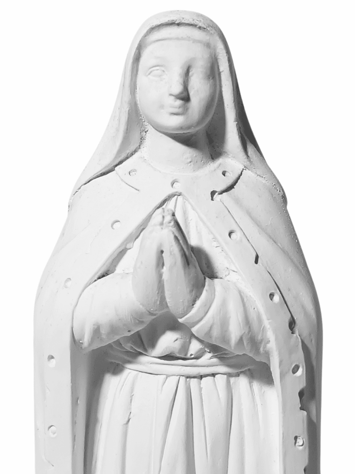 Nossa Senhora do Café 20cm Gesso Cru Retocado - Imagem 2