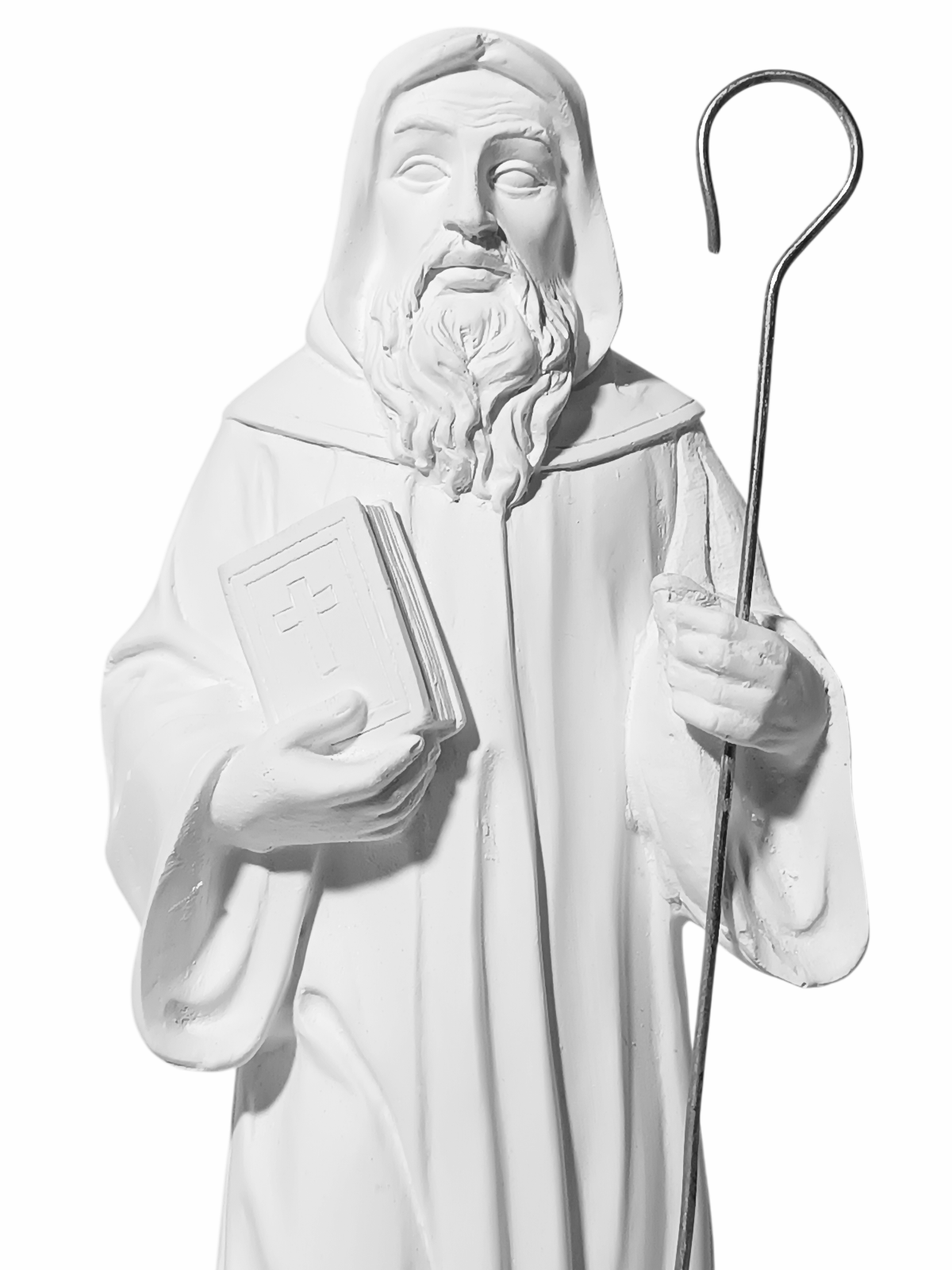 São Bento 20cm Gesso Cru Retocado - Imagem 2