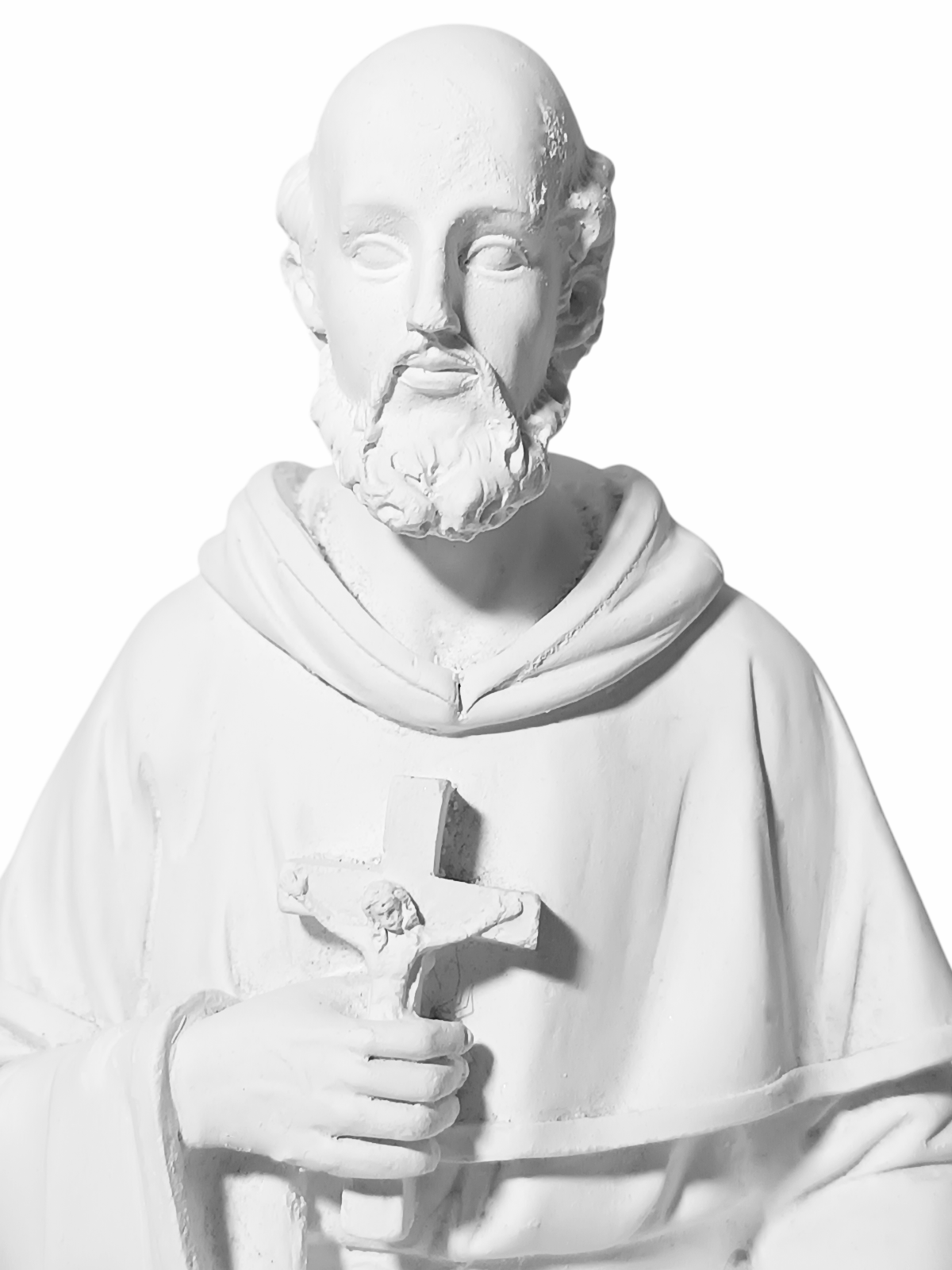 São Peregrino 20cm Gesso Cru Retocado - Imagem 2