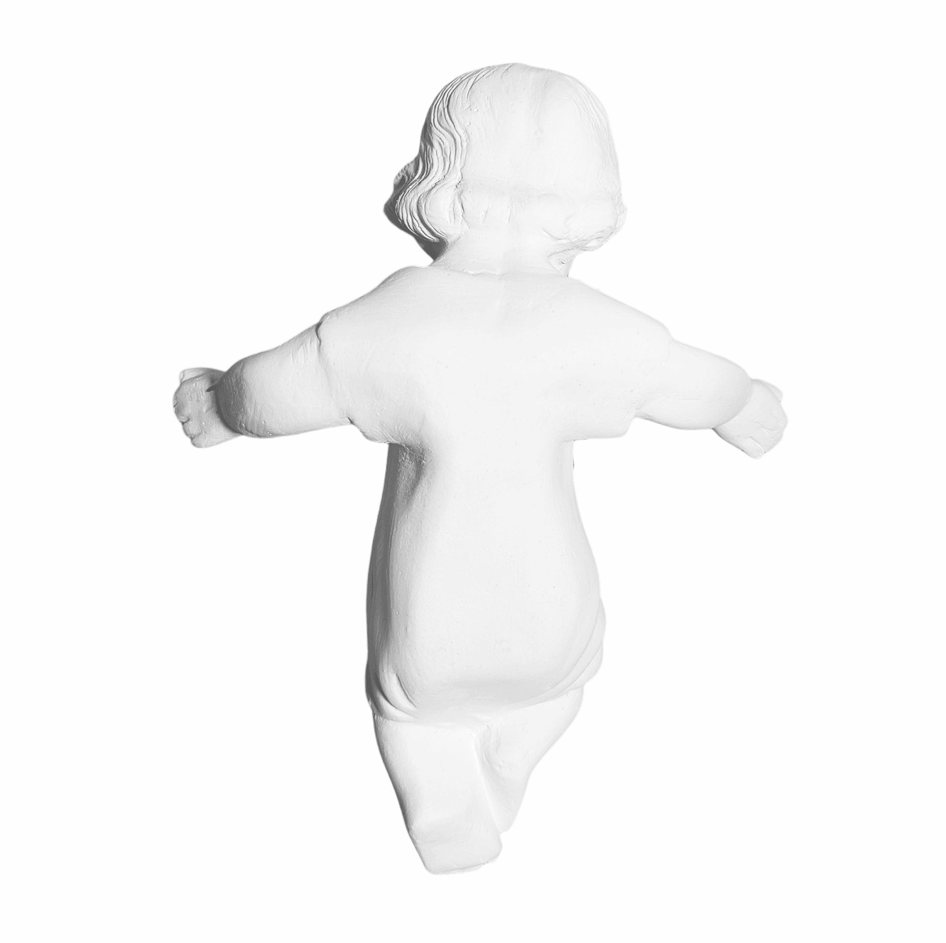 Menino Jesus 20cm Gesso Cru Retocado - Imagem 3