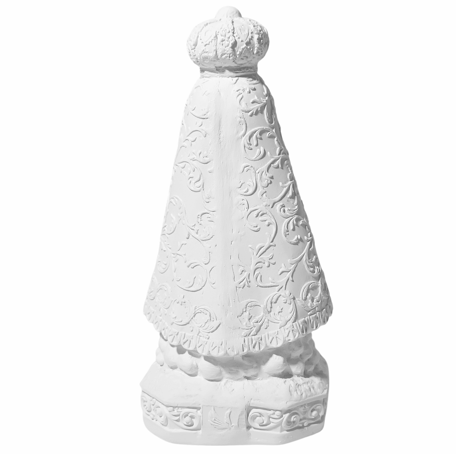 Nossa Senhora Aparecida Baby 20cm Gesso Cru Retocado - Imagem 3