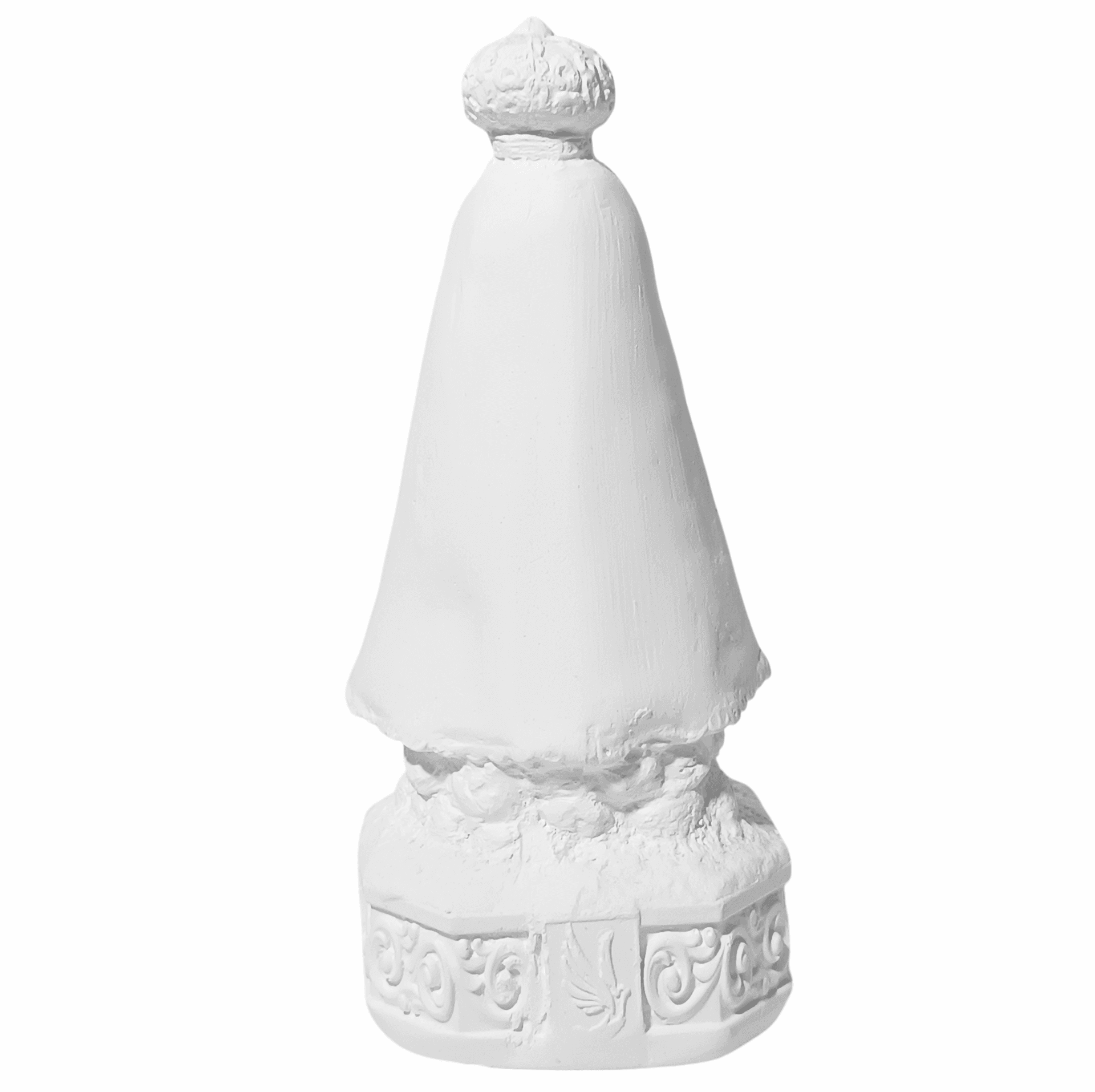 Nossa Senhora Aparecida Baby Lisa 15cm Gesso Cru Retocado - Imagem 3