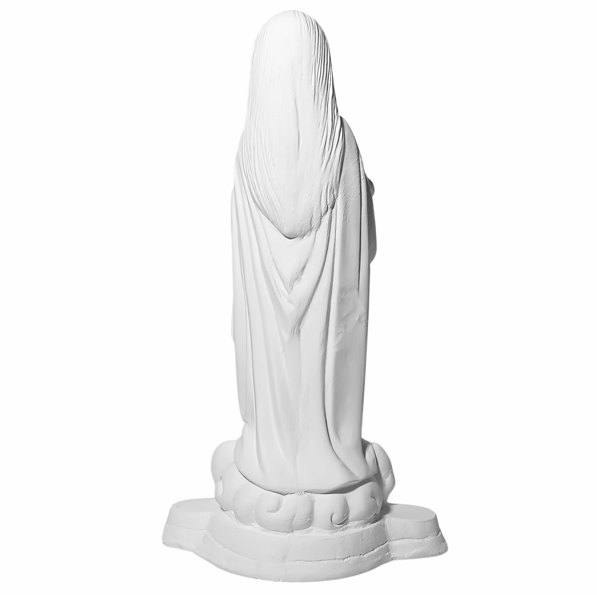 Nossa Senhora Aparecida Fac-Símile 25cm Gesso Cru Retocado - Imagem 3