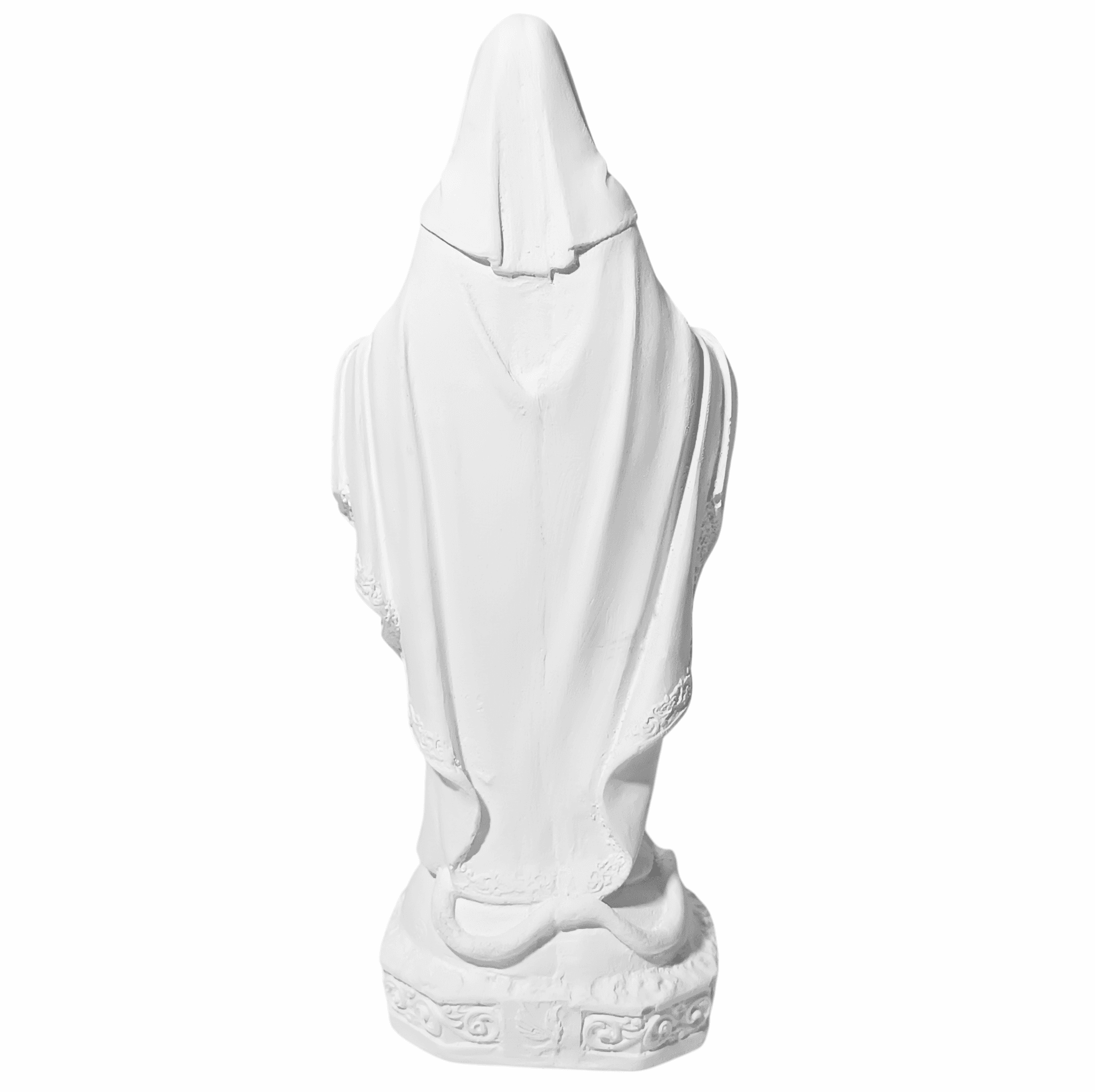 Nossa Senhora Das Graças 20cm Gesso Cru Retocado - Imagem 3
