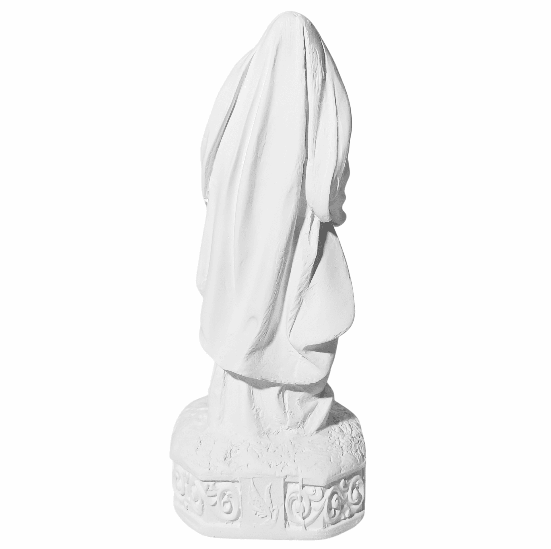 Nossa Senhora Grávida 15cm Gesso Cru Retocado - Imagem 3