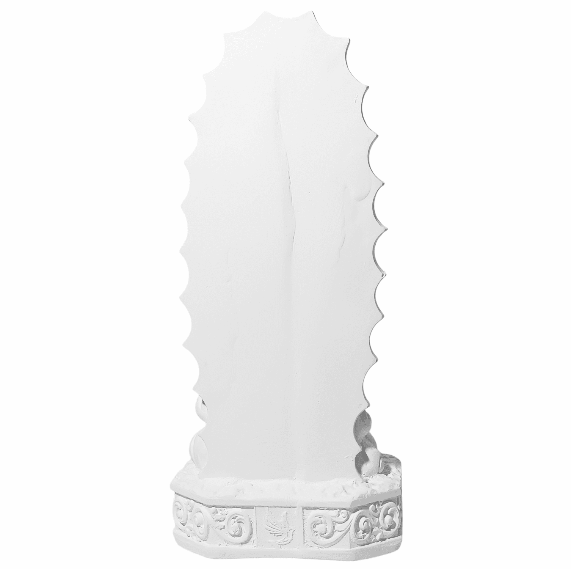Nossa Senhora Guadalupe 20cm Gesso Cru Retocado - Imagem 3