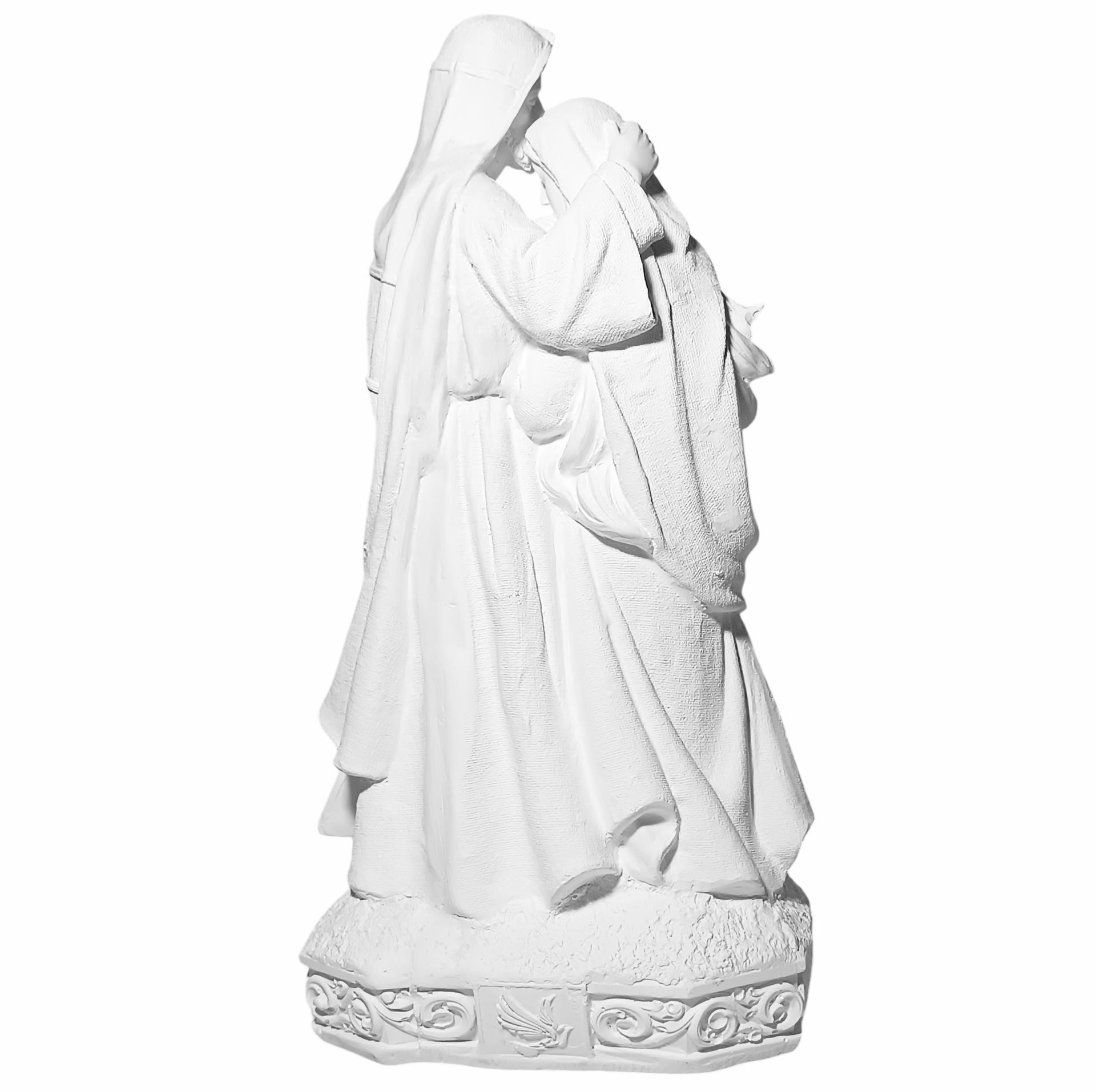 Sagrada Família Ternura 30cm Gesso Cru Retocado - Imagem 3