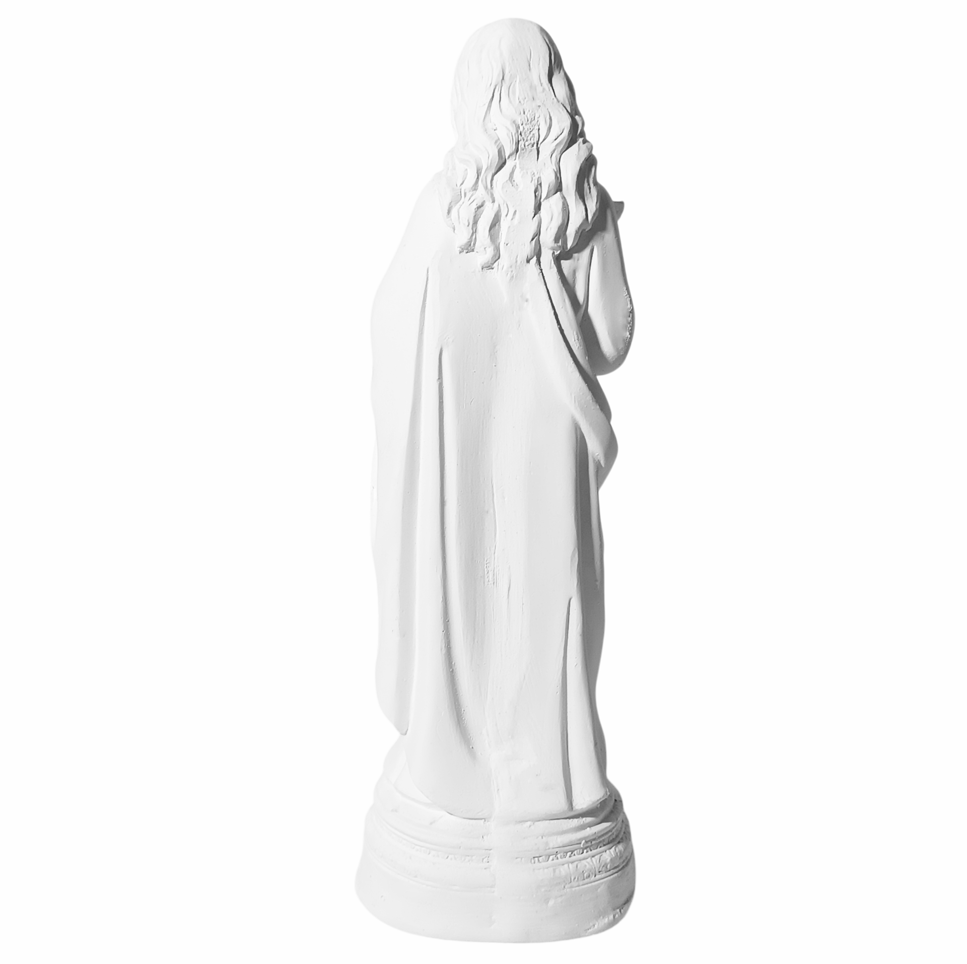 Santa Luzia 20cm Gesso Cru Retocado - Imagem 3