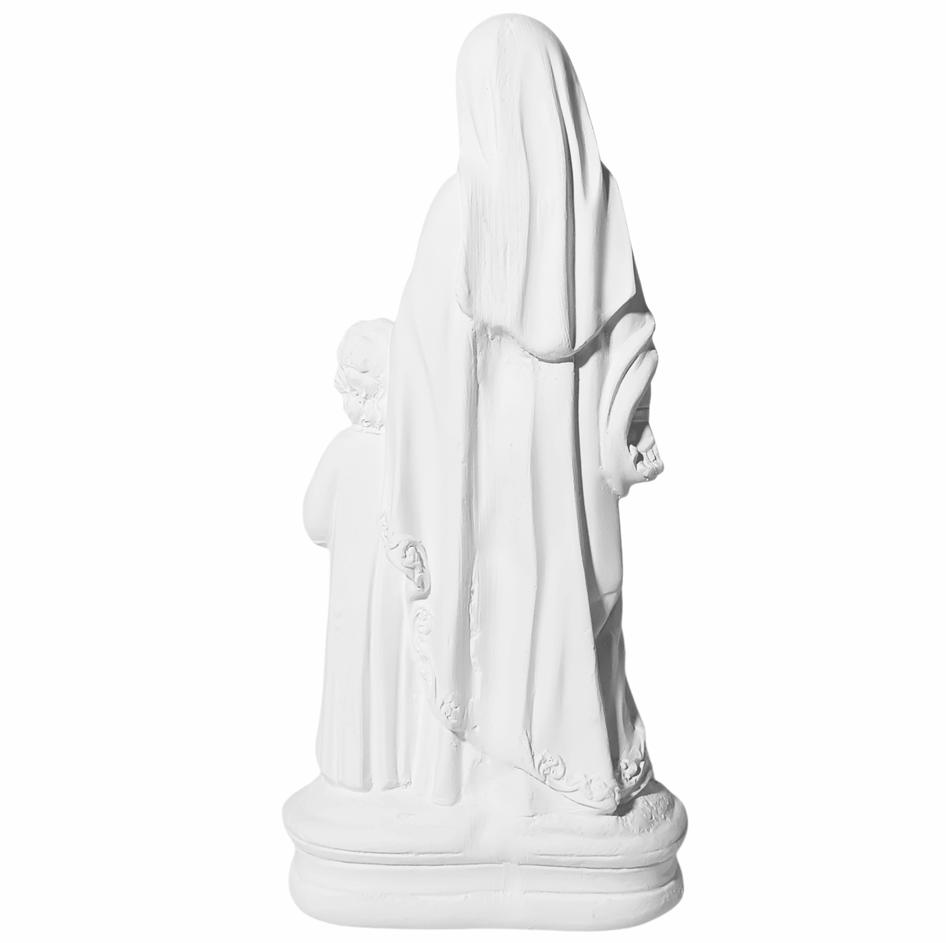 Maria Passa na Frente 20cm Gesso Cru Retocado - Imagem 3