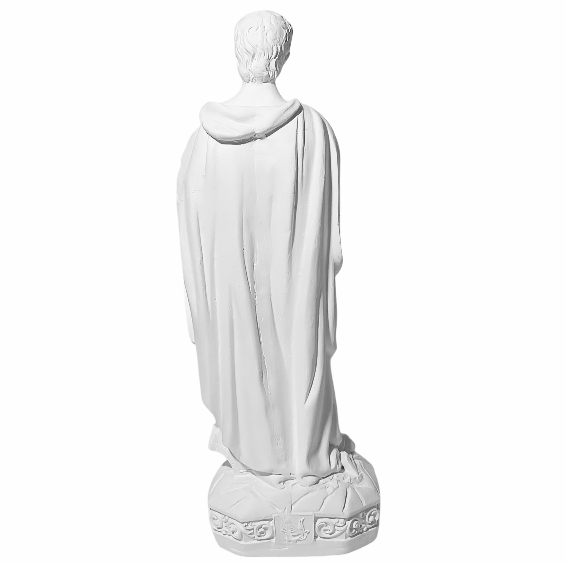 Santo Expedito 20cm Gesso Cru Retocado - Imagem 3