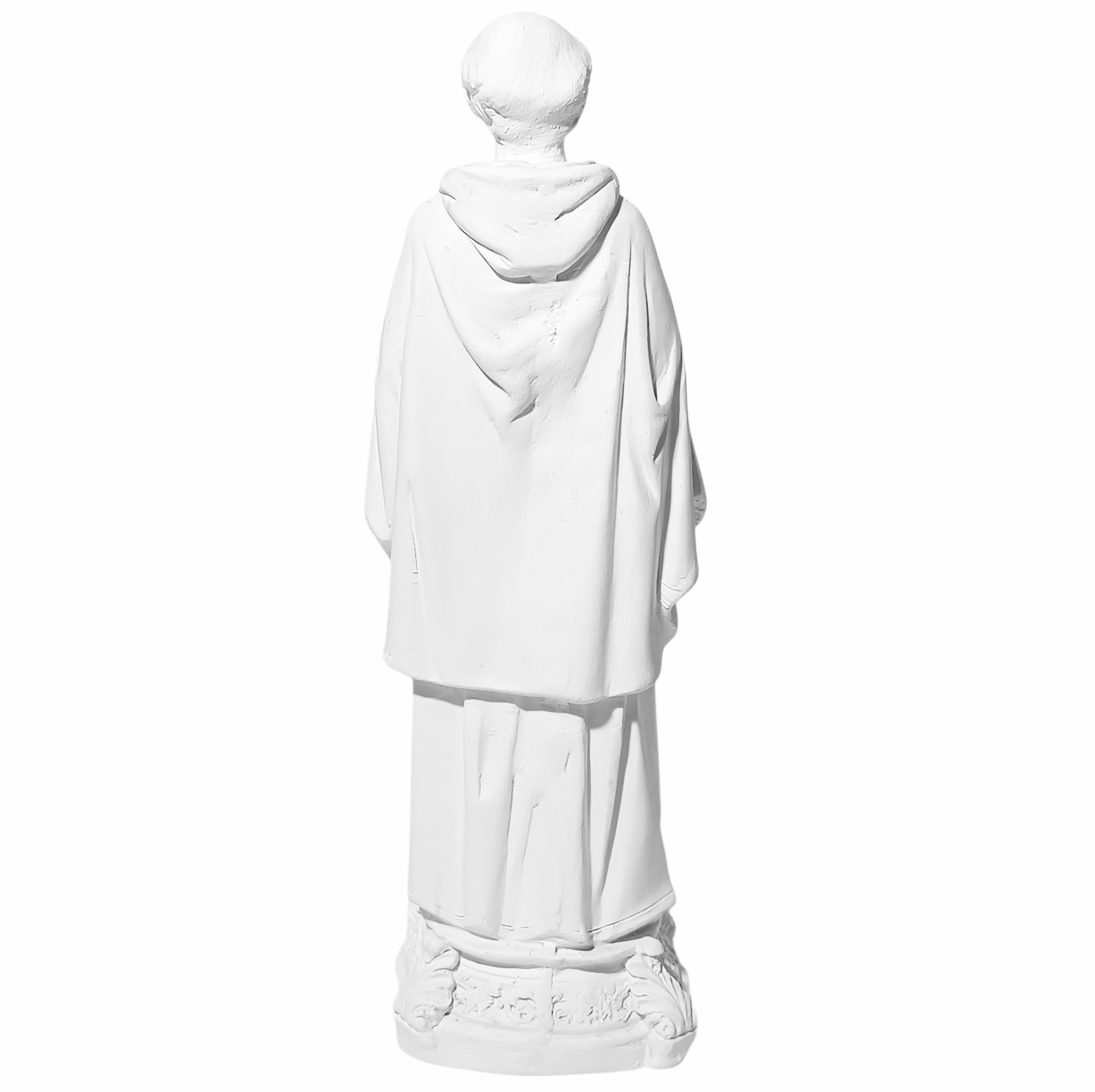 São Benedito 20cm Gesso Cru Retocado - Imagem 3