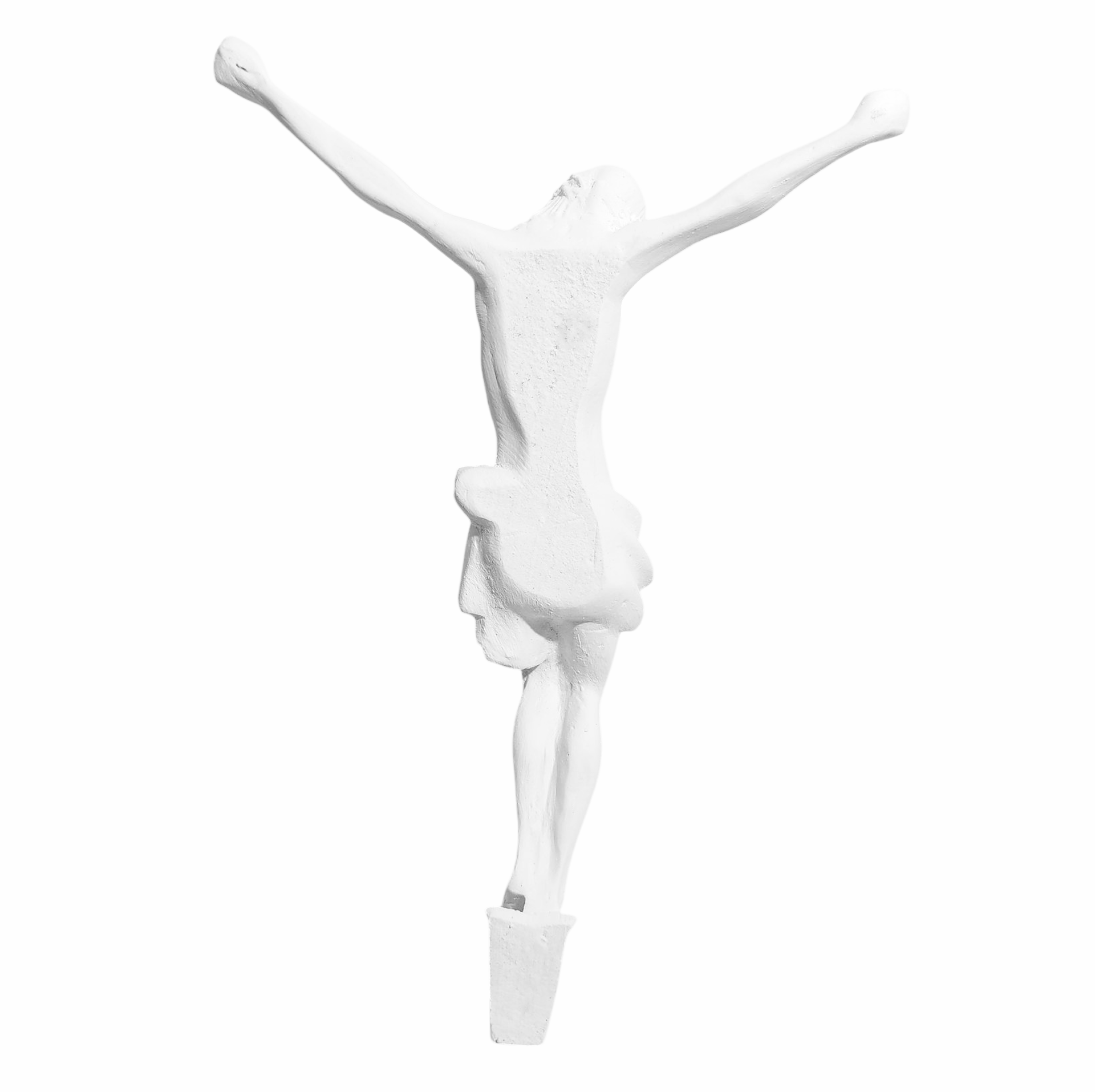 Cristo para Cruz 30cm Gesso Cru Retocado - Imagem 3