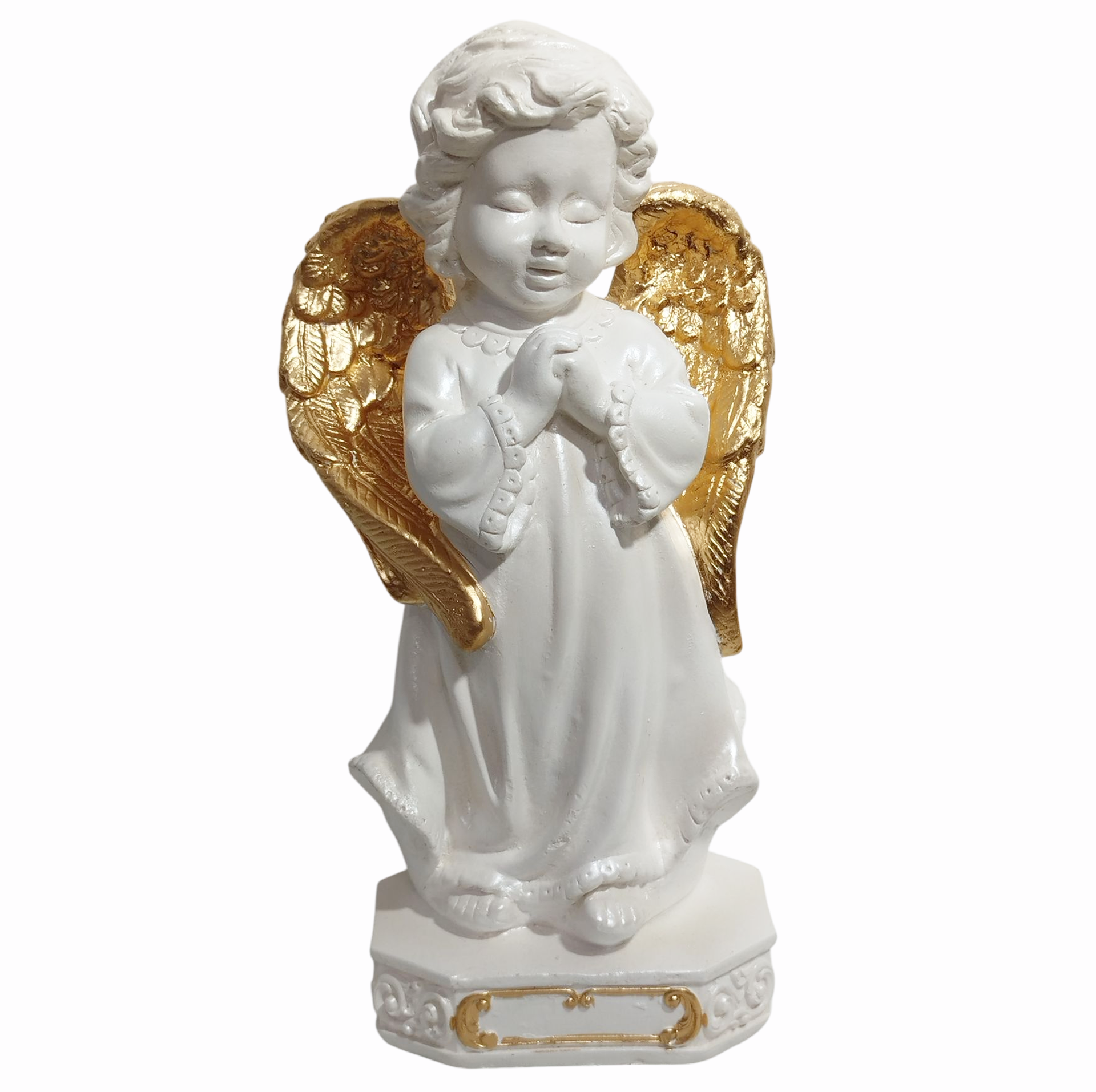 Anjo da Guarda Infantil 20cm Gesso Premium Pintado - Imagem 11
