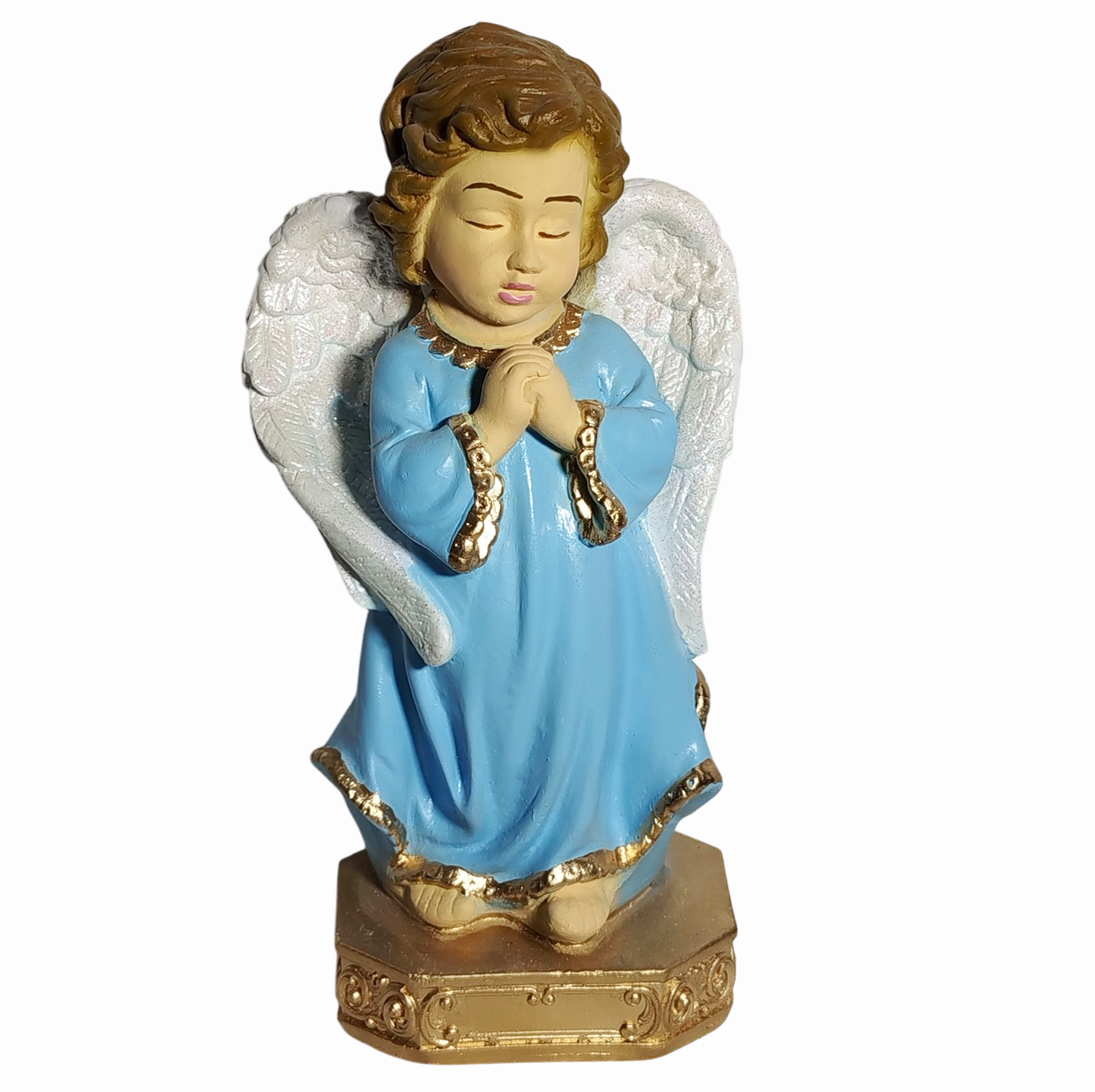 Anjo da Guarda Infantil 20cm Gesso Premium Pintado - Imagem 2