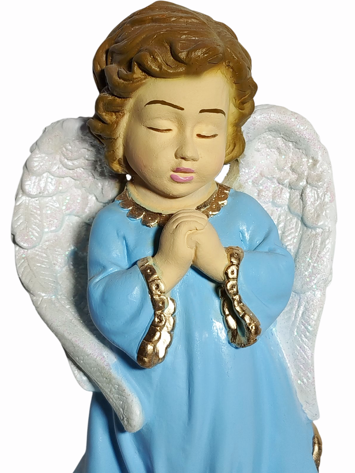 Anjo da Guarda Infantil 20cm Gesso Premium Pintado - Imagem 3