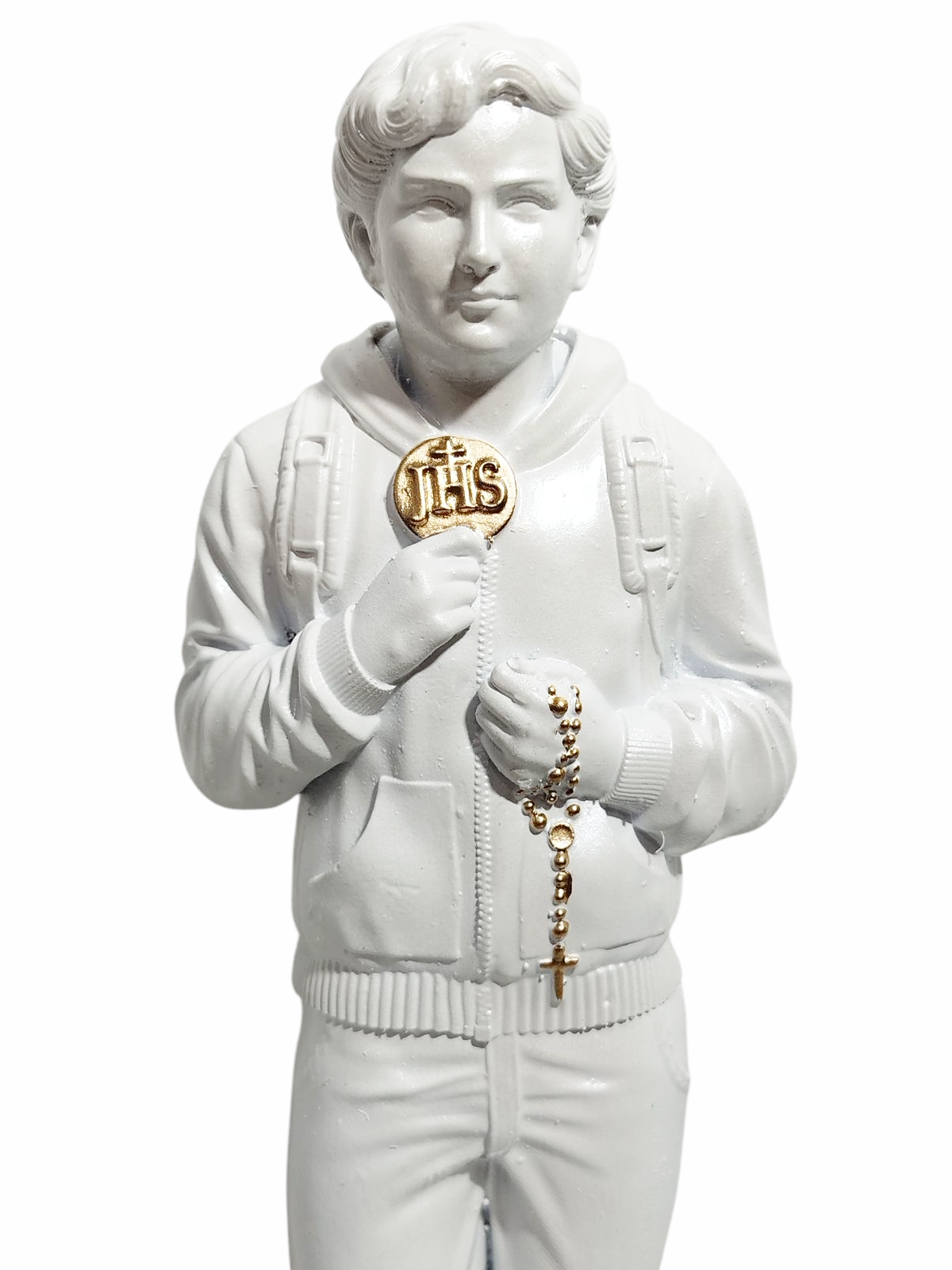 Beato Carlo Acutis 20cm Gesso Premium Pintado - Imagem 9