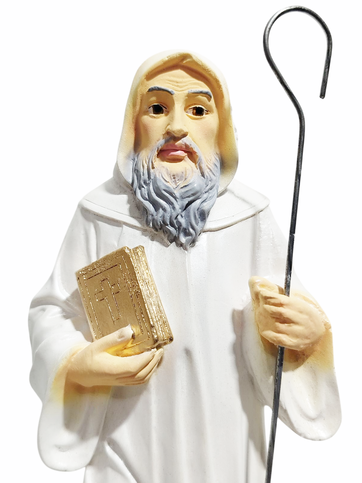 São Bento 20cm Gesso Premium Pintado - Imagem 5