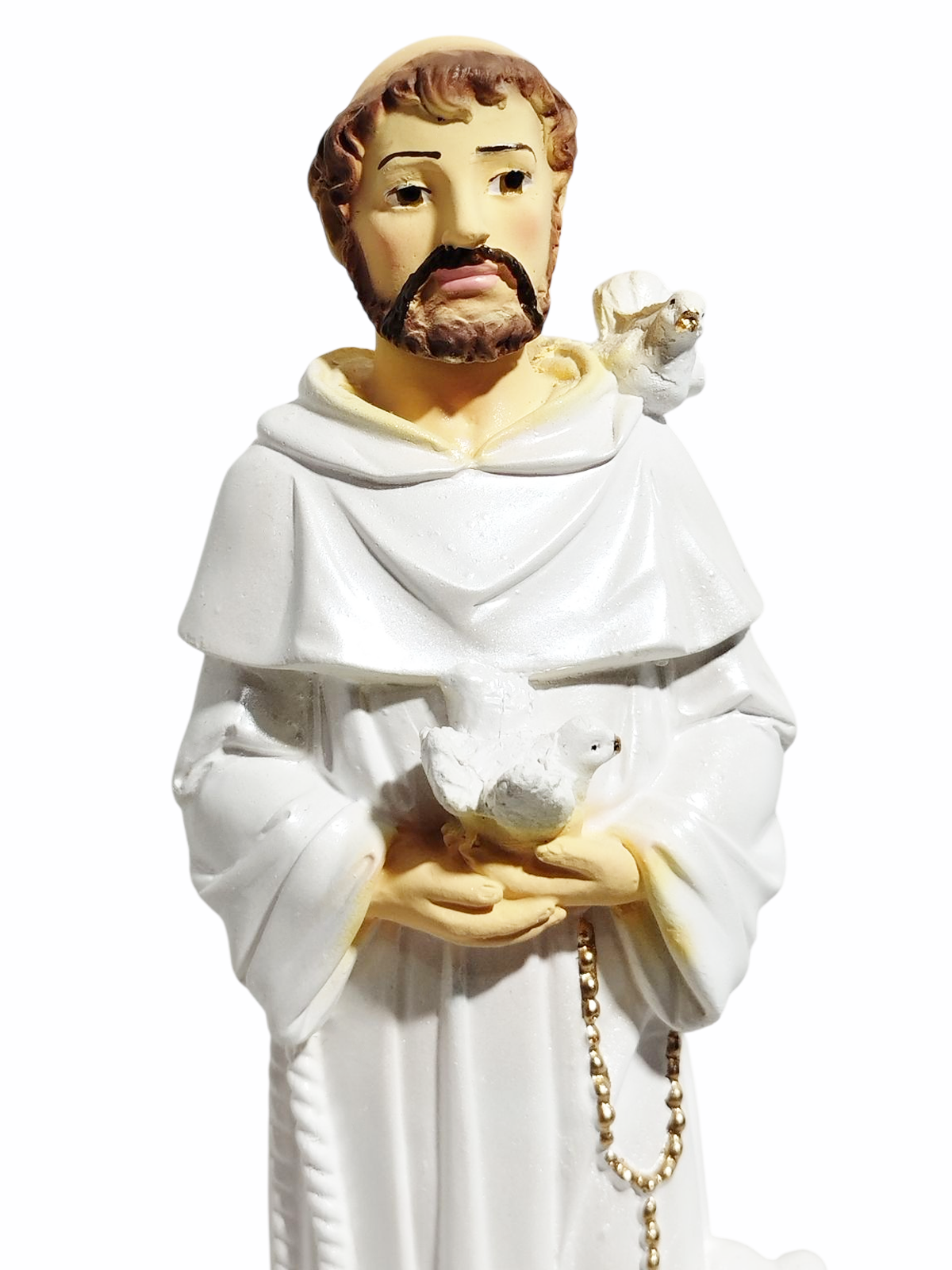 São Francisco de Assis 20cm Gesso Premium Pintado - Imagem 5