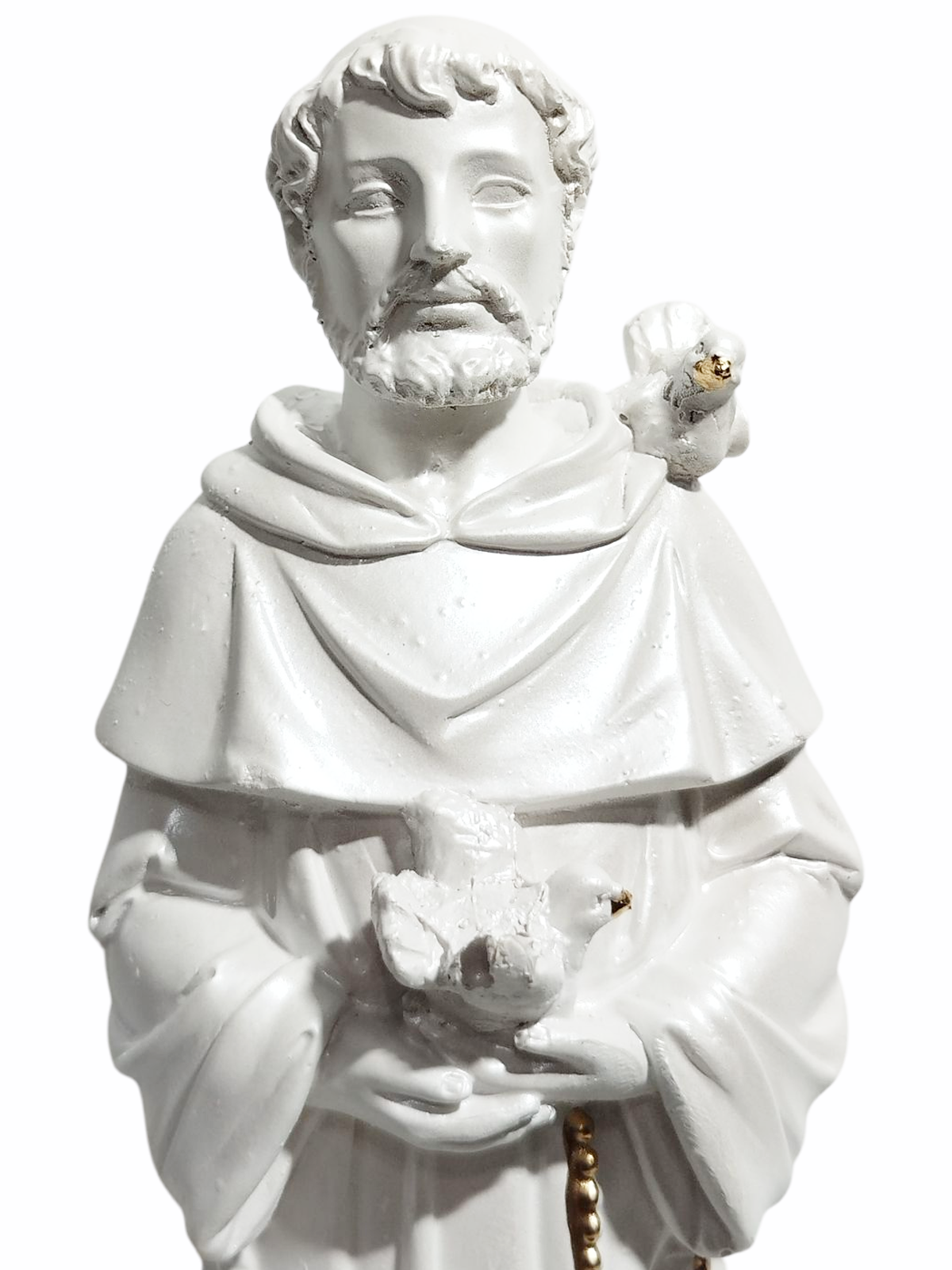 São Francisco de Assis 20cm Gesso Premium Pintado - Imagem 8