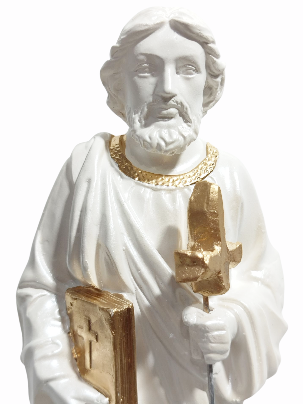 São Judas Tadeu 20cm Gesso Premium Pintado - Imagem 5