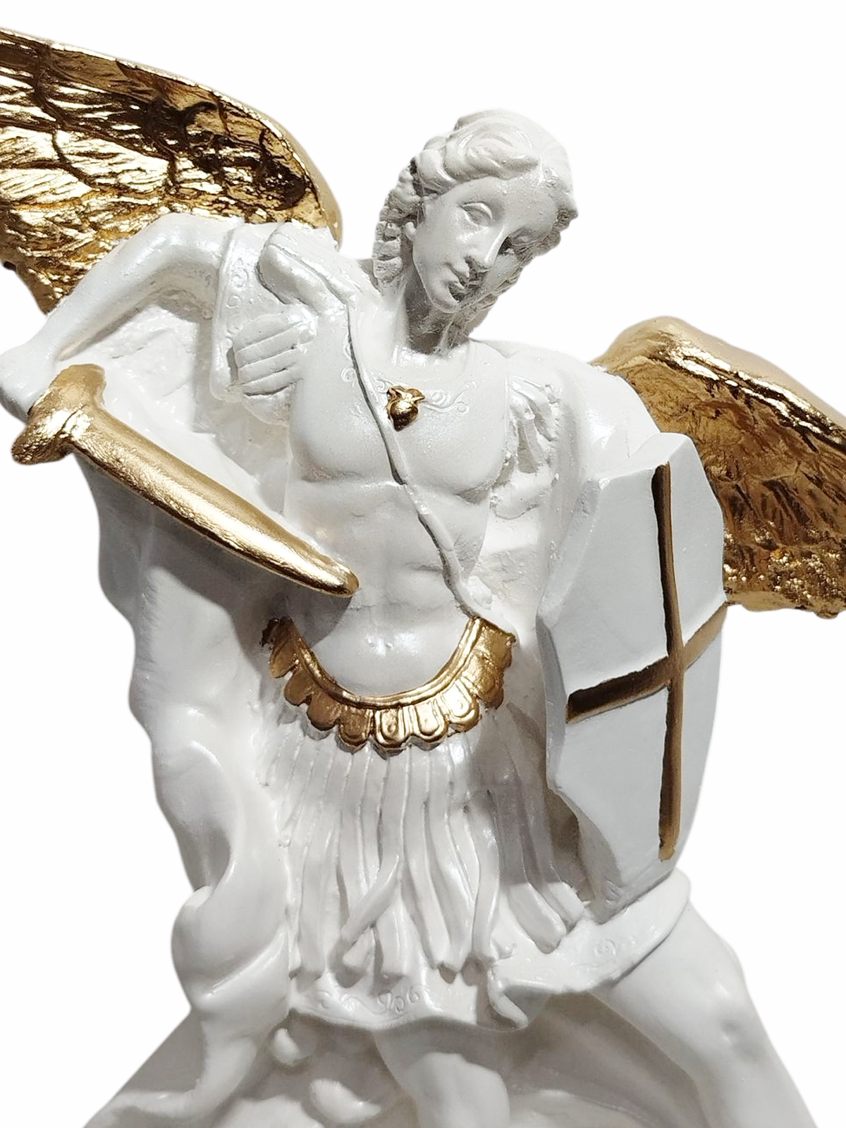São Miguel Arcanjo 20cm Gesso Premium Pintado - Imagem 8