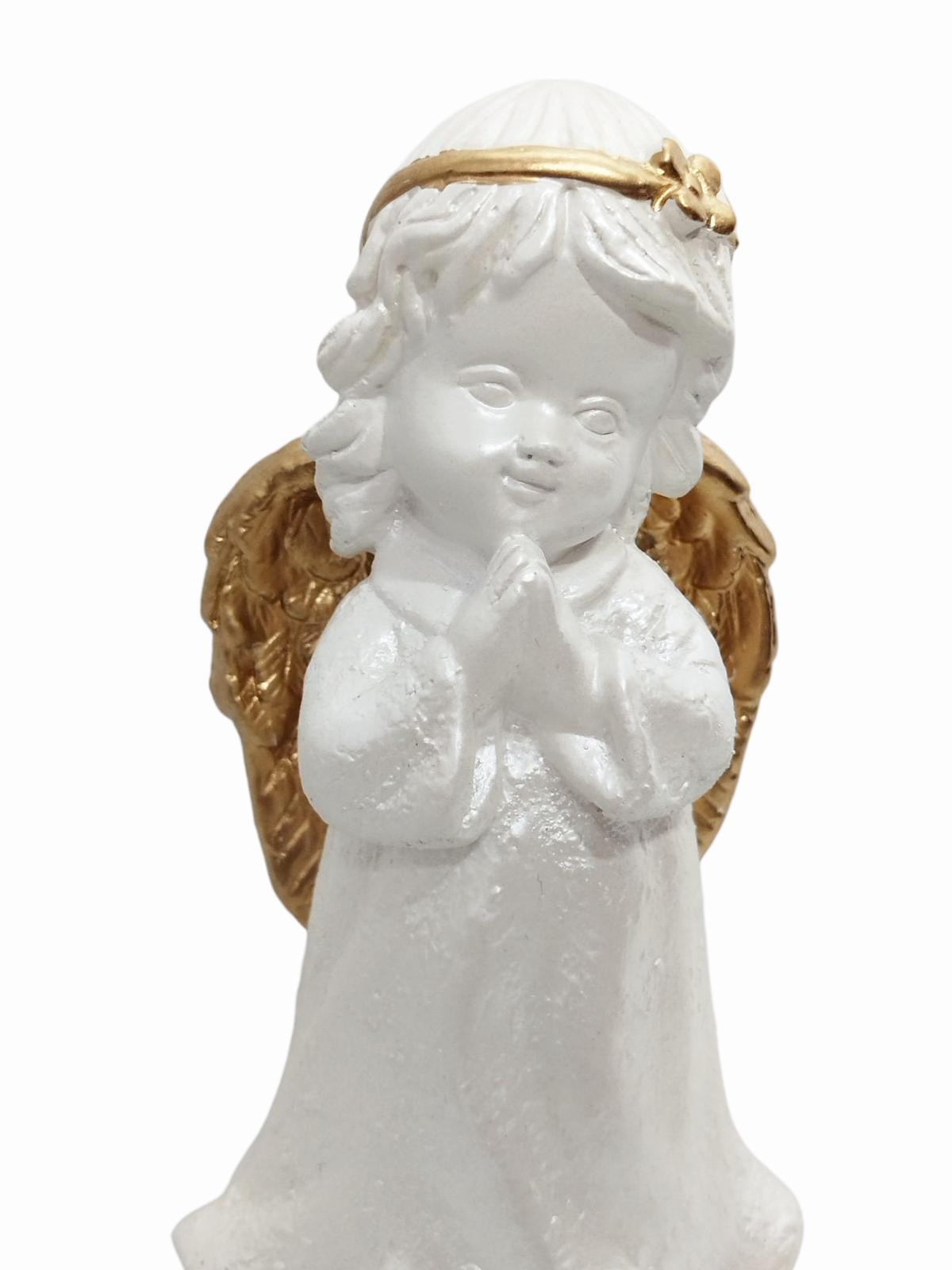 Anjo da Guarda Infantil com Lacinho 15cm Gesso Premium Pintado - Imagem 9