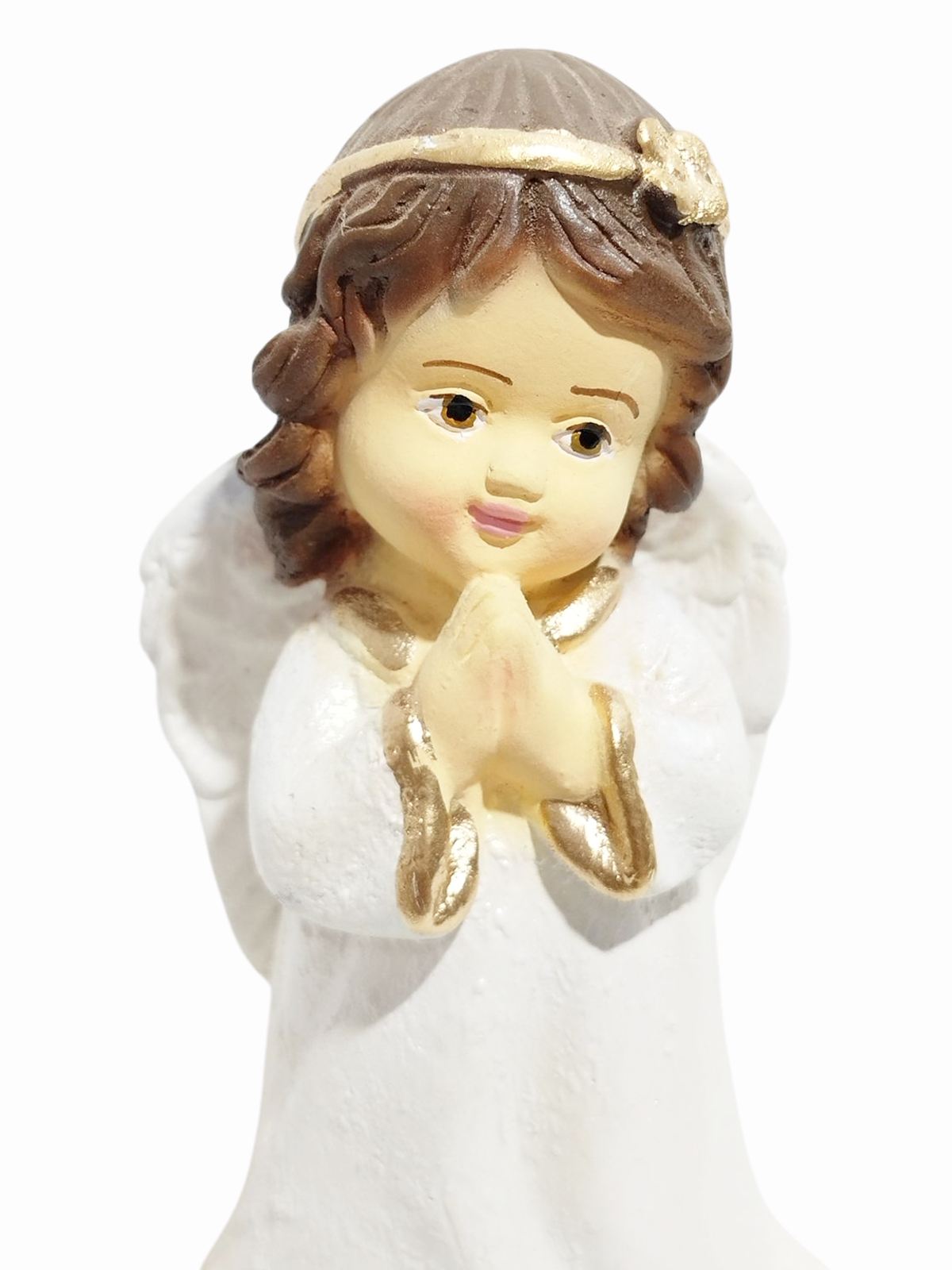 Anjo da Guarda Infantil com Lacinho 15cm Gesso Premium Pintado - Imagem 6