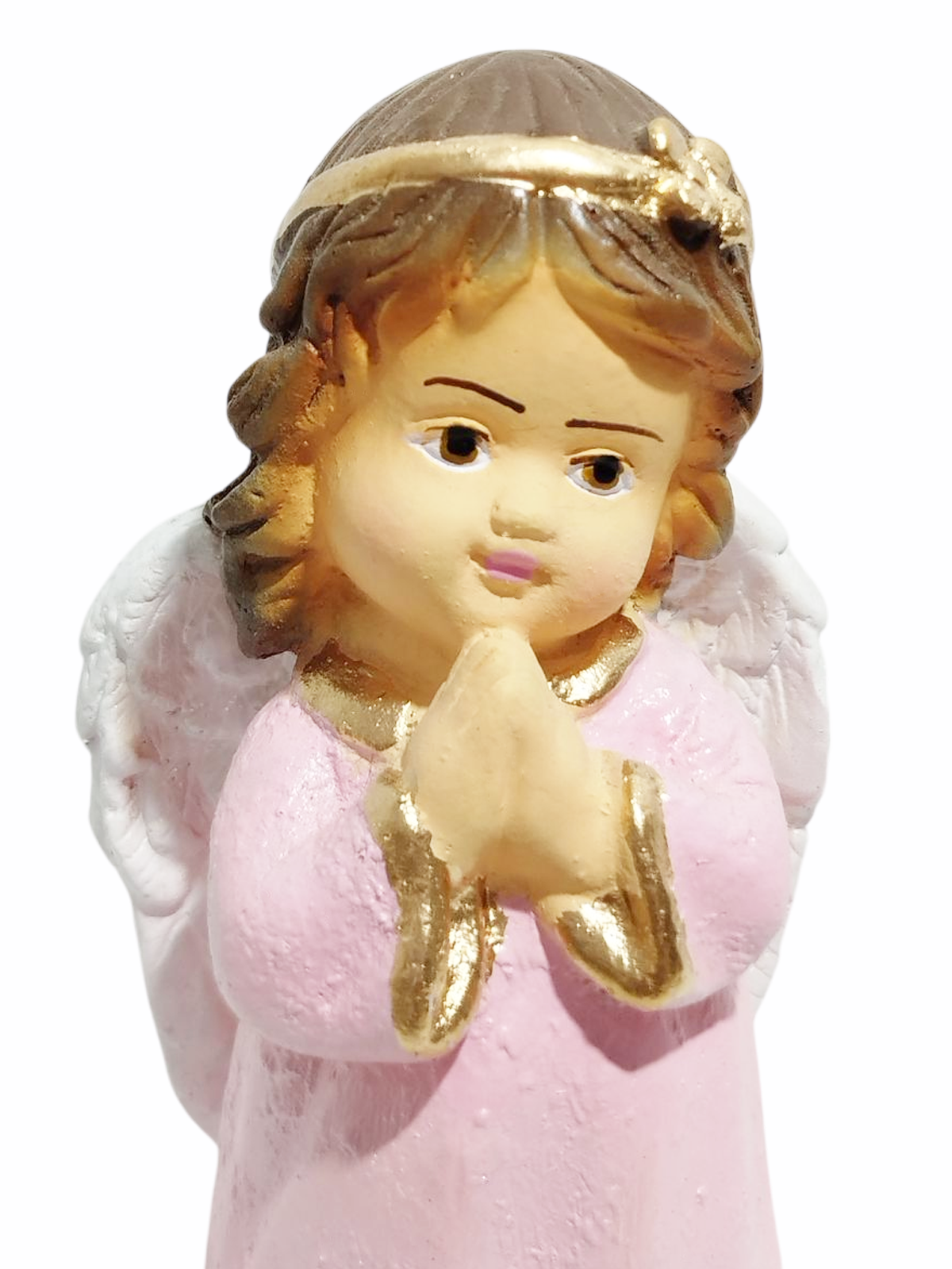 Anjo da Guarda Infantil com Lacinho 15cm Gesso Premium Pintado - Imagem 3