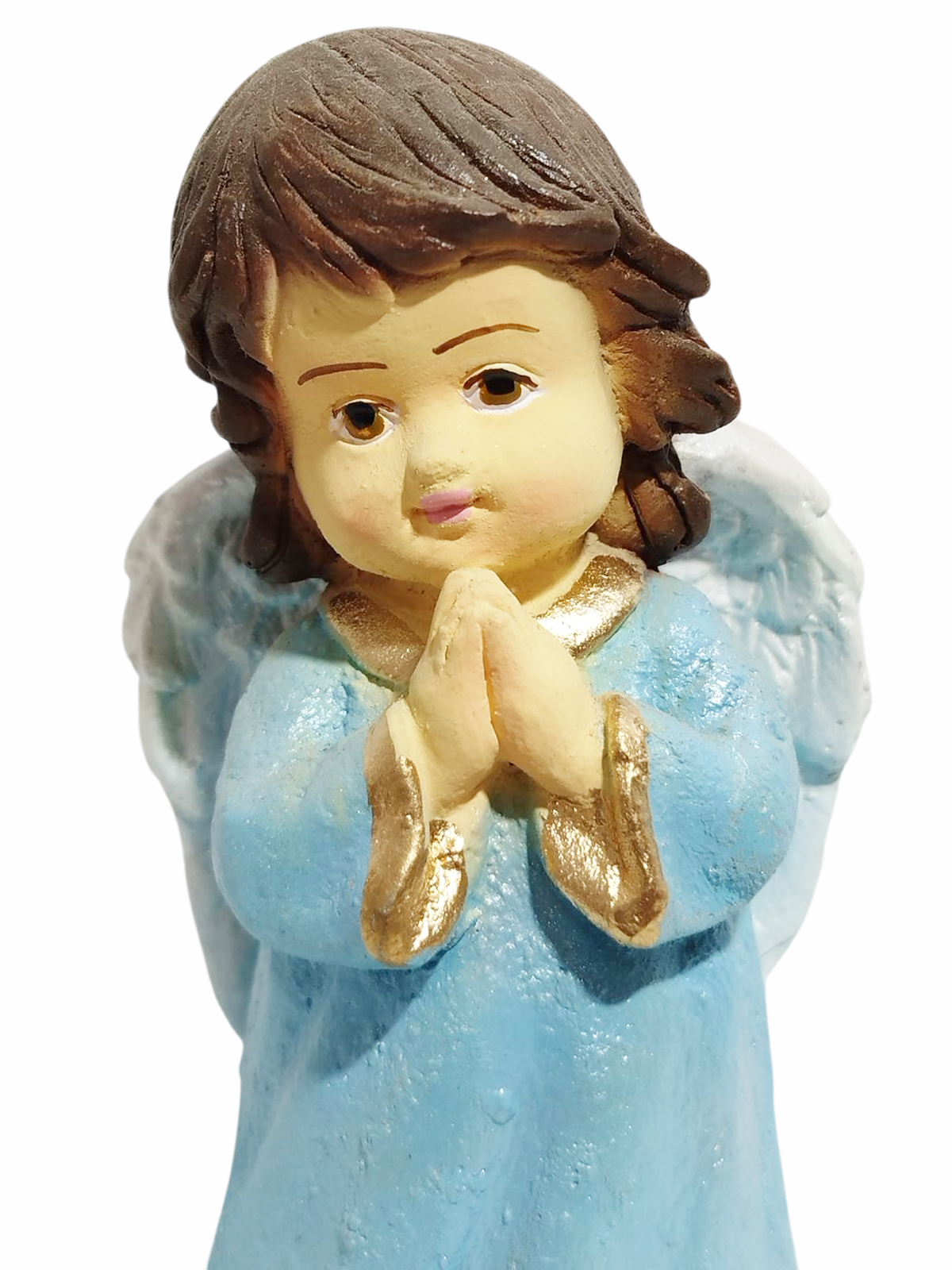 Anjo da Guarda Infantil 15cm Gesso Premium Pintado - Imagem 3