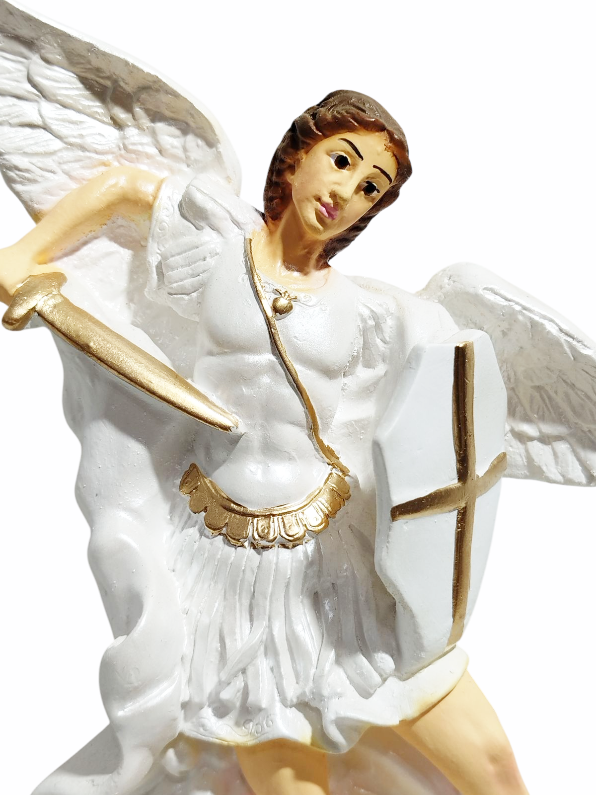 São Miguel Arcanjo 20cm Gesso Premium Pintado - Imagem 5