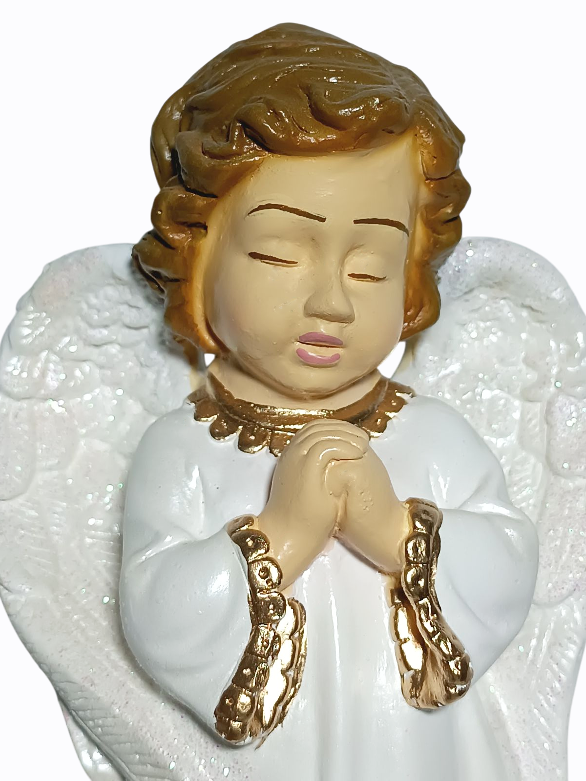Anjo da Guarda Infantil 20cm Gesso Premium Pintado - Imagem 6