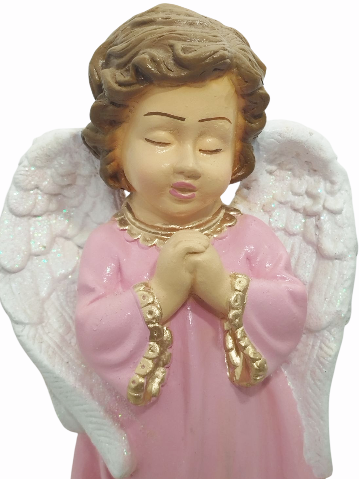 Anjo da Guarda Infantil 20cm Gesso Premium Pintado - Imagem 9