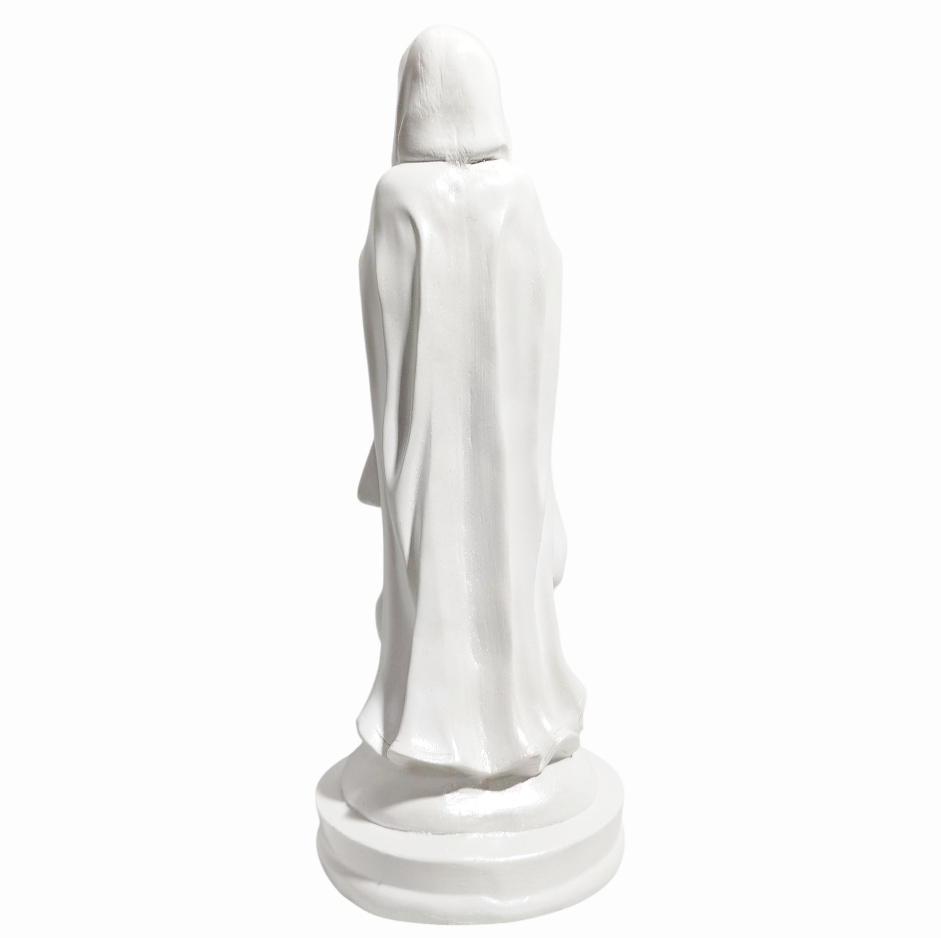 Nossa Senhora Rosa Mística 20cm Gesso Premium Pintado - Imagem 3
