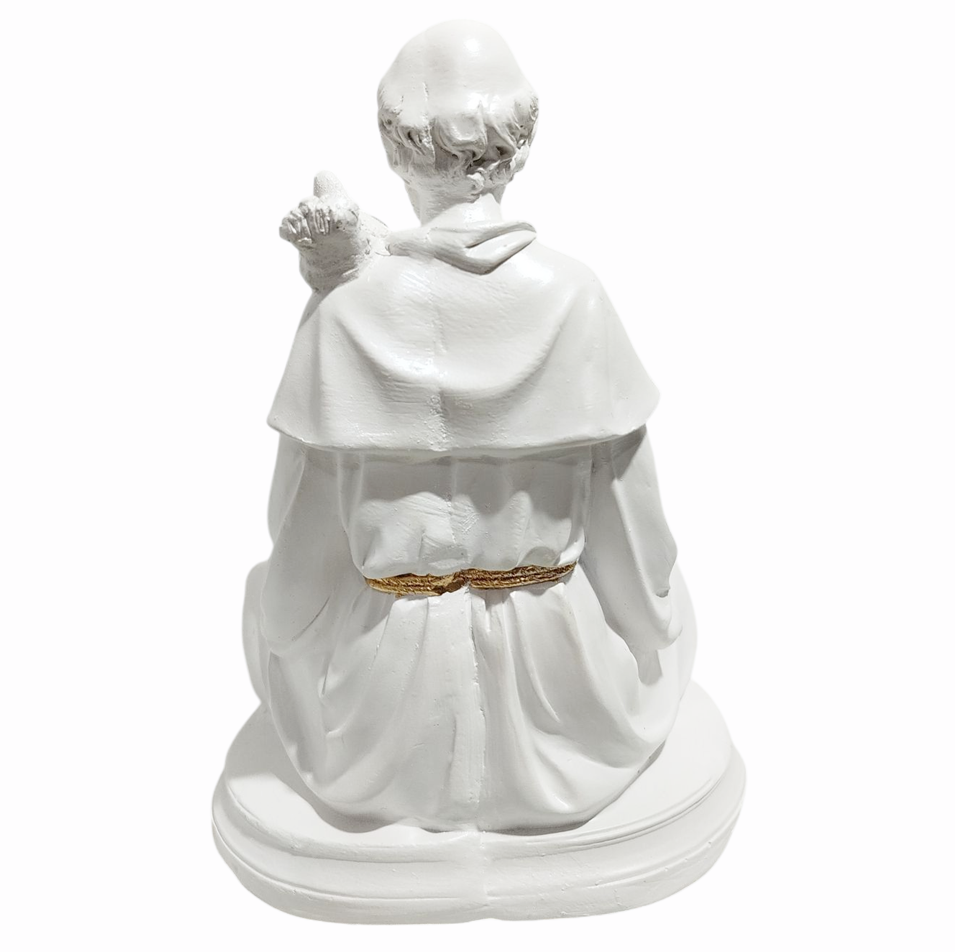 São Francisco Meditando 20cm Gesso Premium Pintado - Imagem 6
