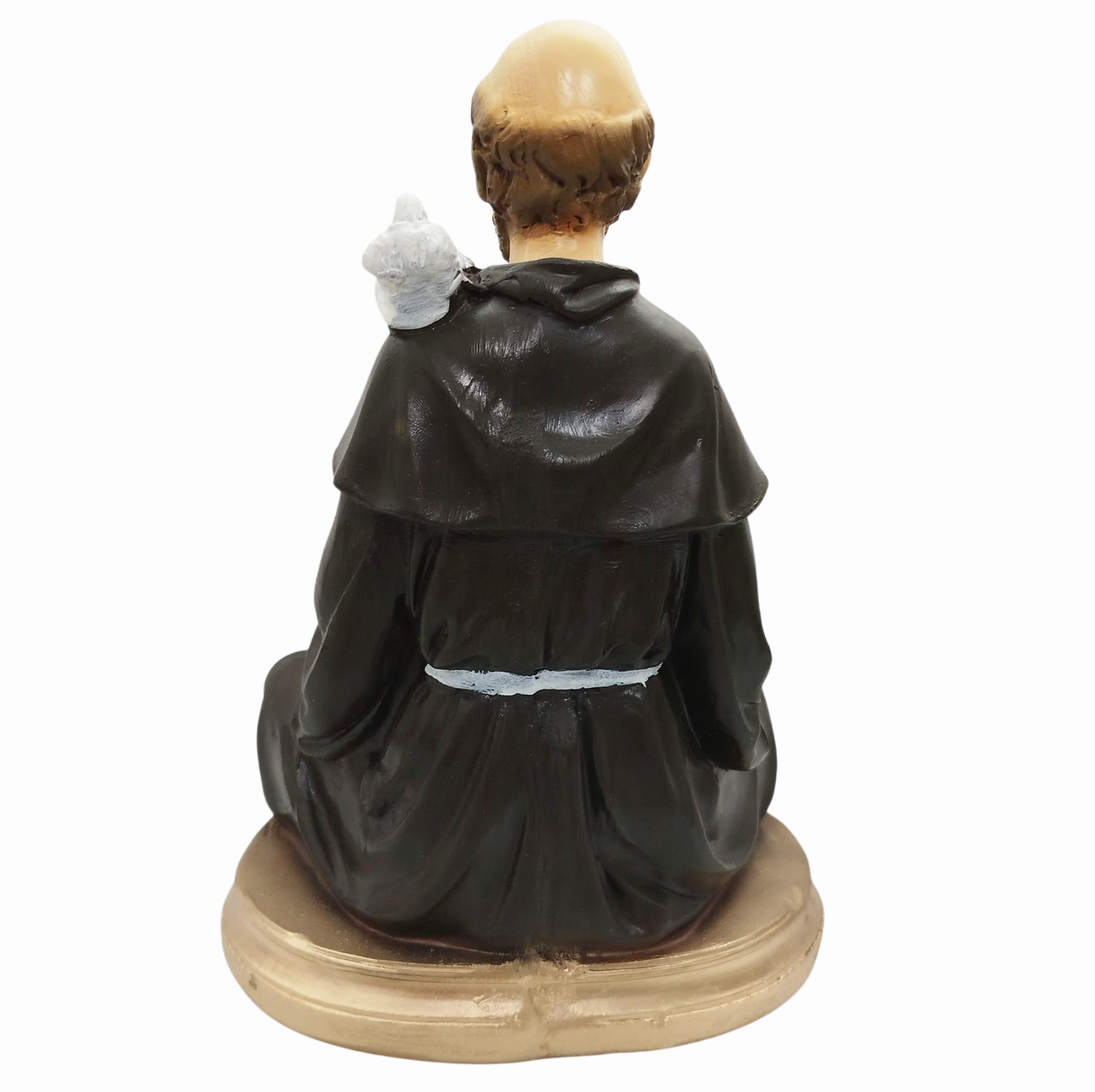 São Francisco Meditando 20cm Gesso Premium Pintado - Imagem 3