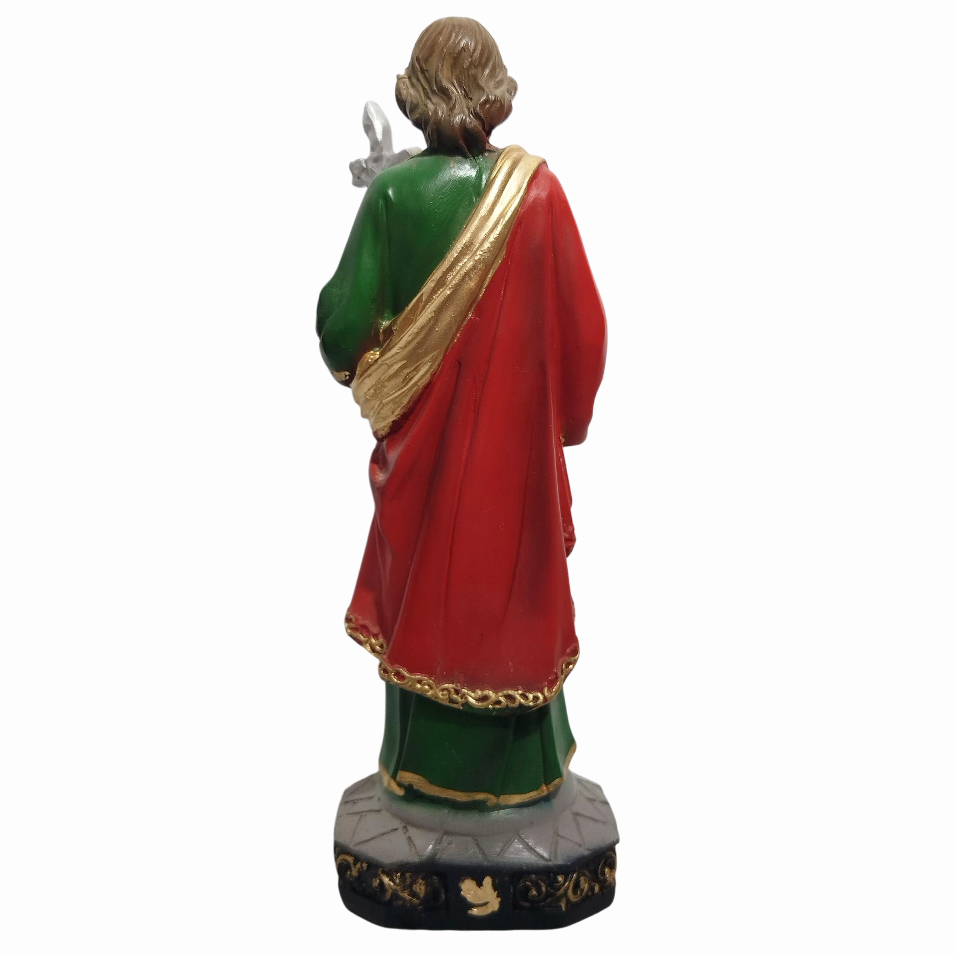 São Judas Tadeu 20cm Gesso Premium Pintado - Imagem 3