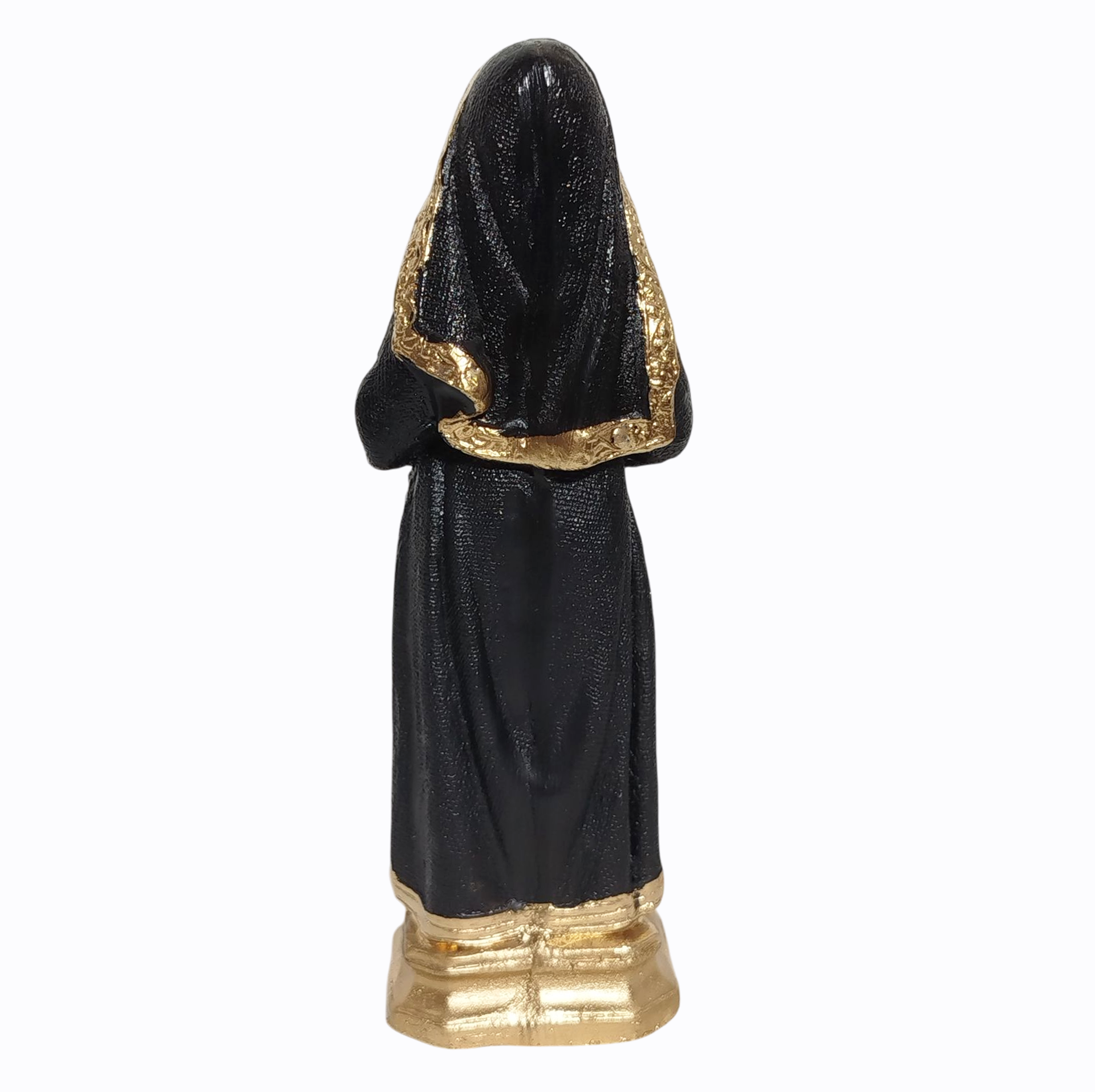 Santa Rita de Cássia 15cm Gesso Premium Pintado - Imagem 3