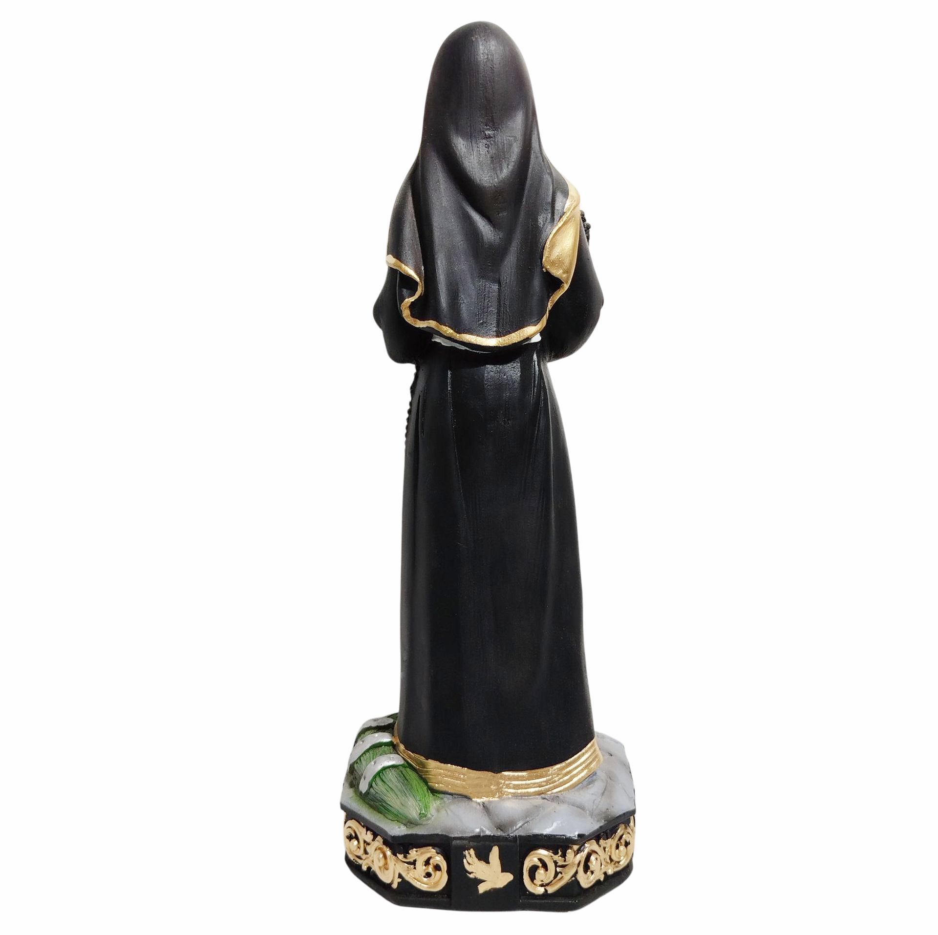 Santa Rita de Cássia 30cm Gesso Premium Pintado - Imagem 3